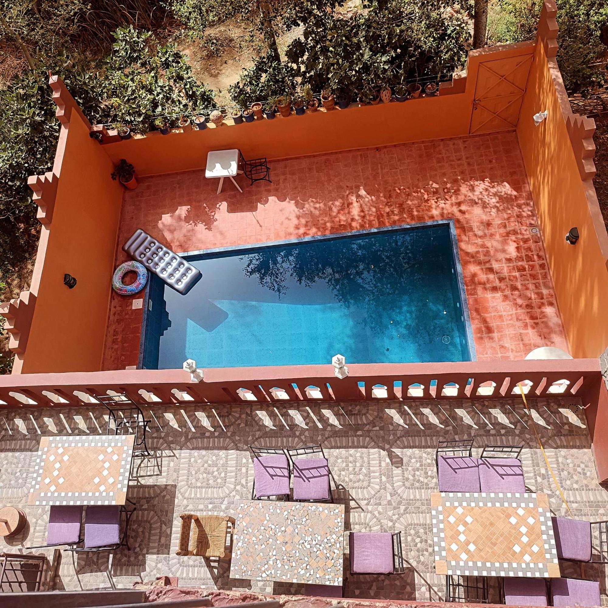 Auberge De La Riviere Du Dades Boumalne Exterior foto